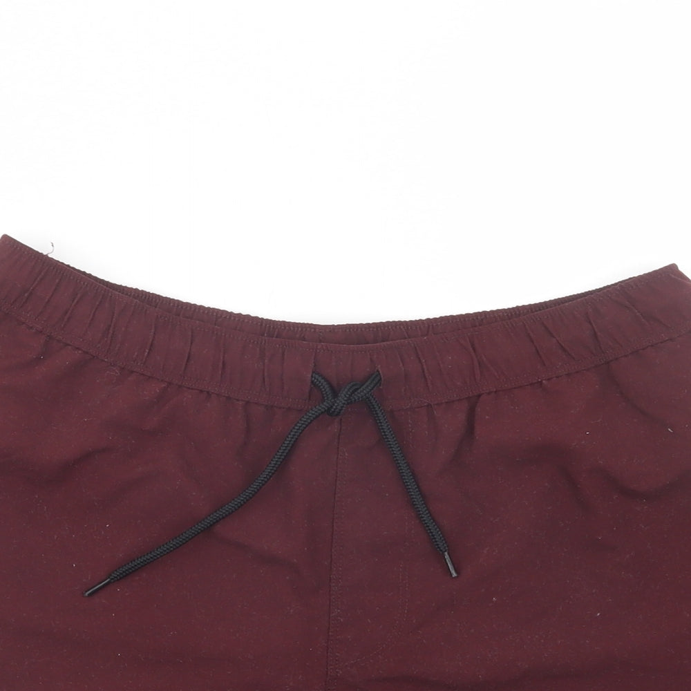 ASOS Womens Purple  Polyester Bermuda Shorts Size S L3 in Regular Drawstring