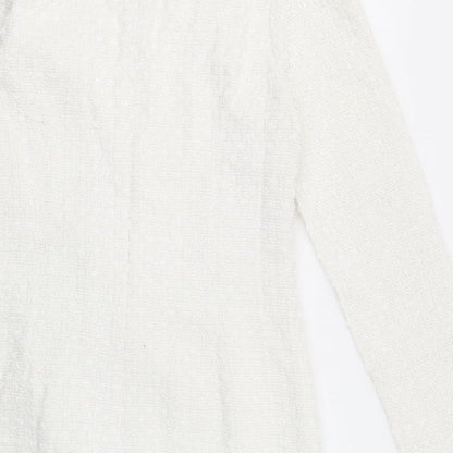 SheIn Womens White  Polyester Pencil Dress  Size XL  Square Neck Zip