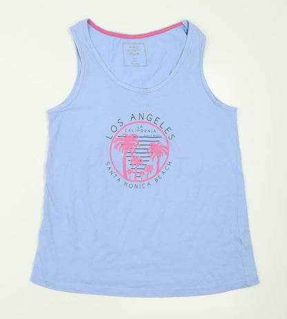 Womens UK Size 14 pep&co Blue Basic Tank