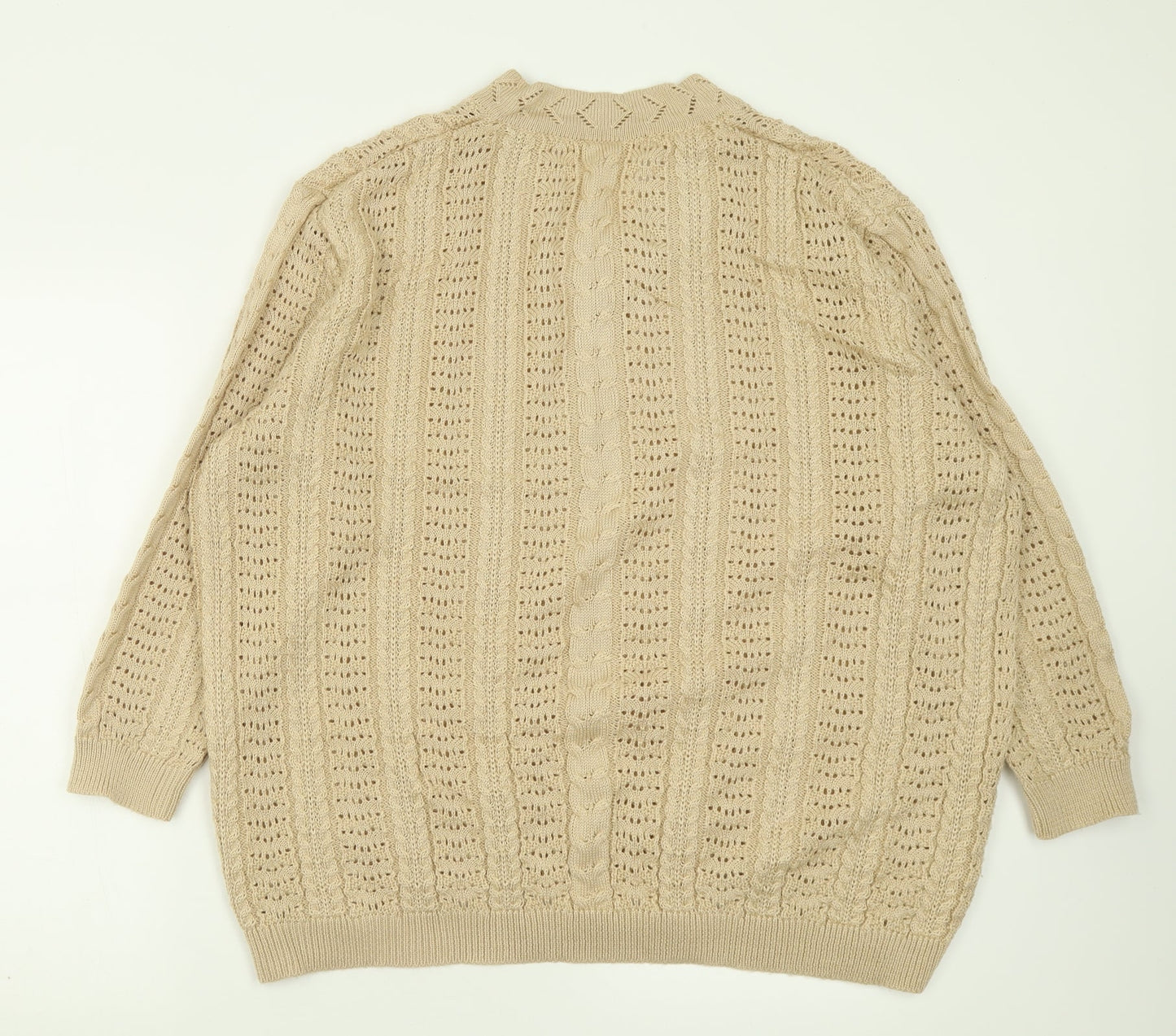 Womens UK Size 20 Classic Brown Pullover Jumper