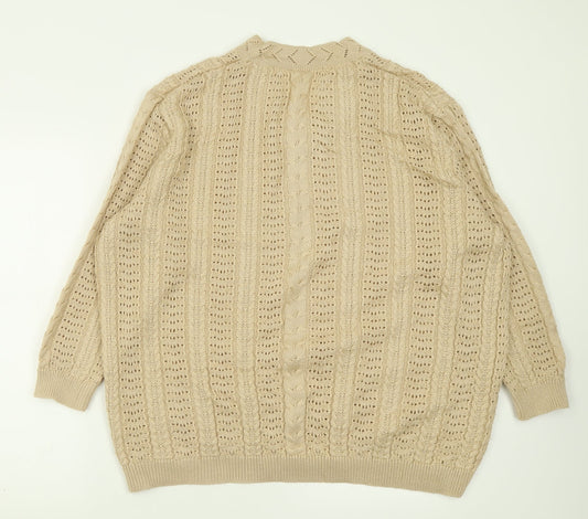 Womens UK Size 20 Classic Brown Pullover Jumper