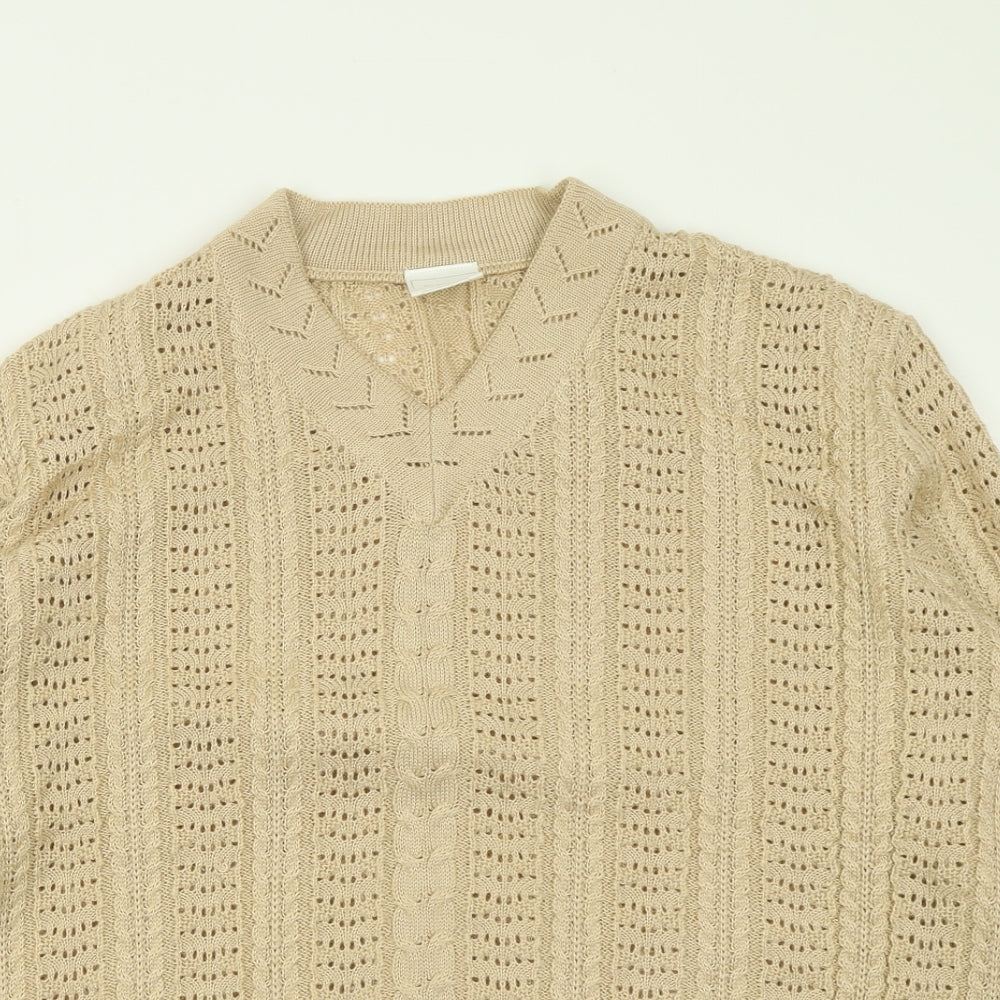 Womens UK Size 20 Classic Brown Pullover Jumper