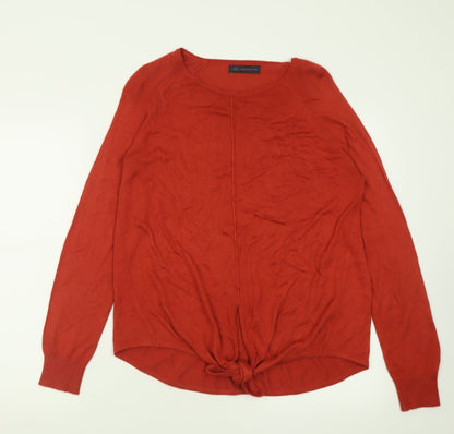 Womens UK Size M Marks and Spencer Red Pullover Jumper