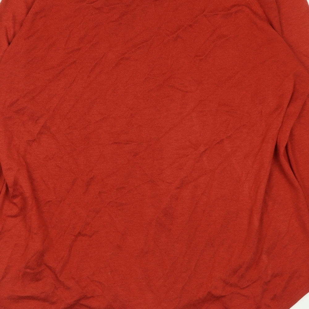 Womens UK Size M Marks and Spencer Red Pullover Jumper