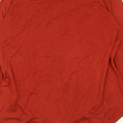 Womens UK Size M Marks and Spencer Red Pullover Jumper