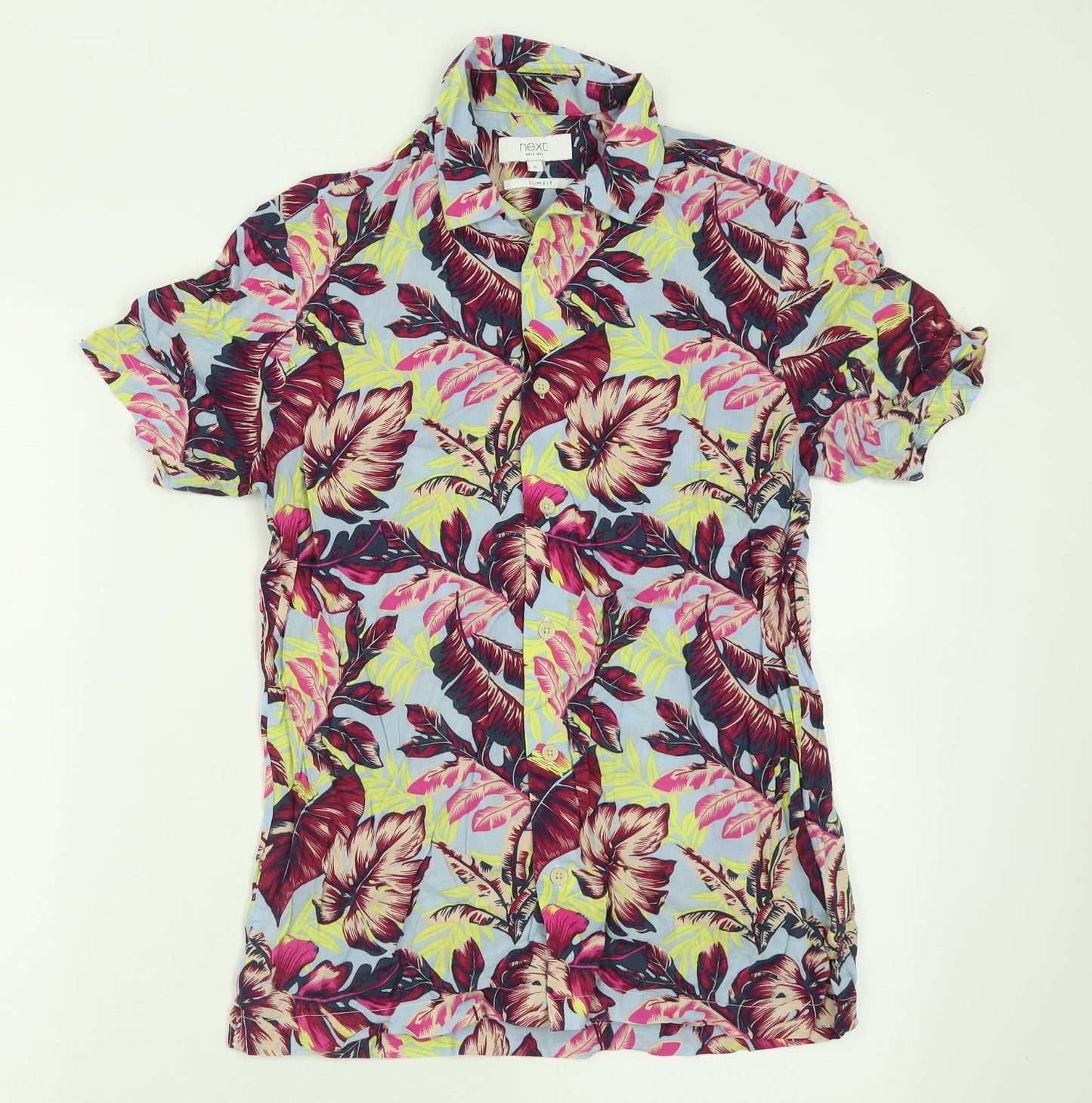 Womens UK Size S NEXT Multicoloured Basic Button-Up