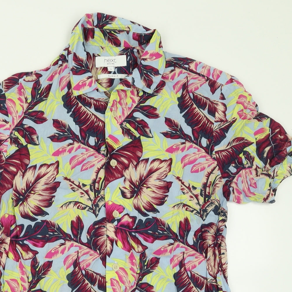 Womens UK Size S NEXT Multicoloured Basic Button-Up