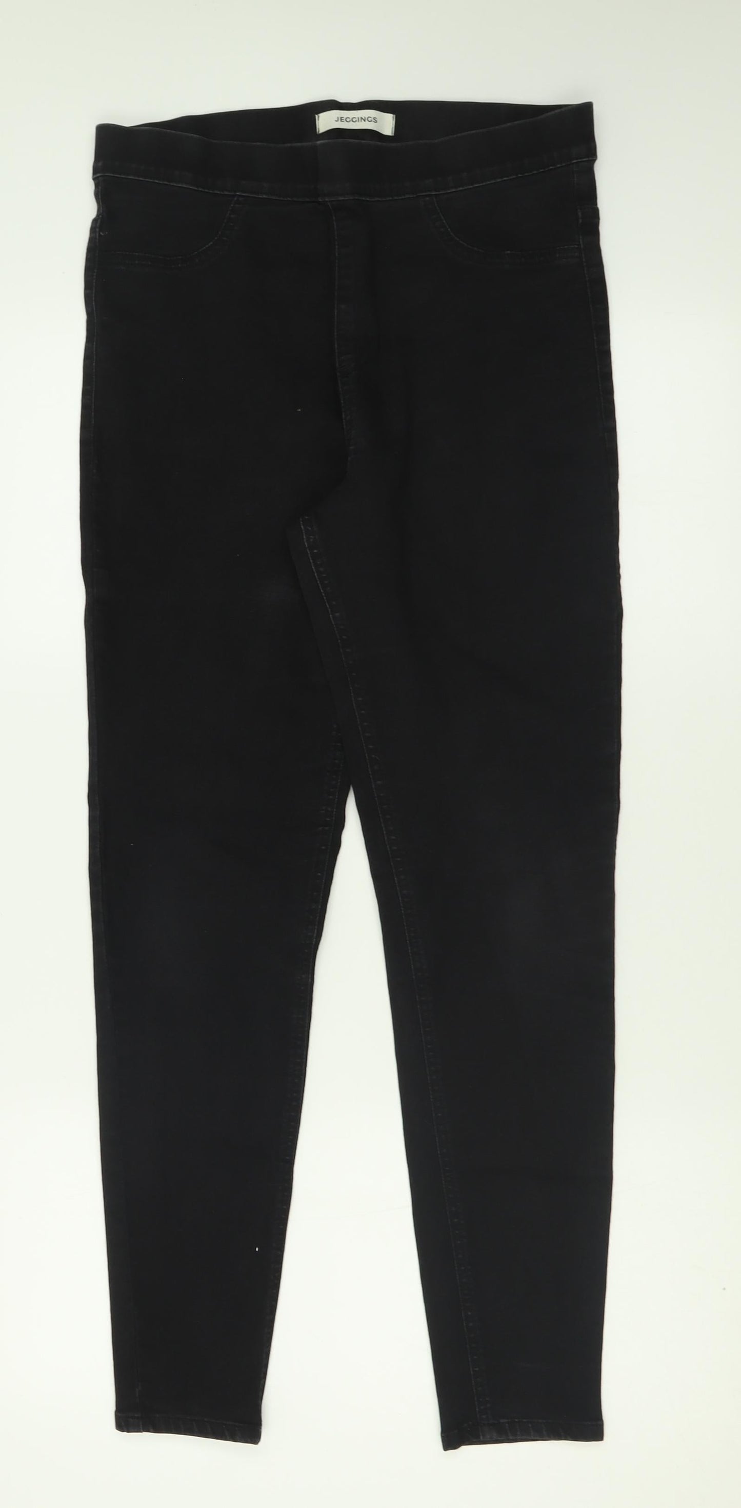 Womens UK Size 12 Marks and Spencer Regular Fit Jegging Black Trousers