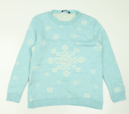 Womens UK Size M Store Twenty One Blue Pullover Jumper