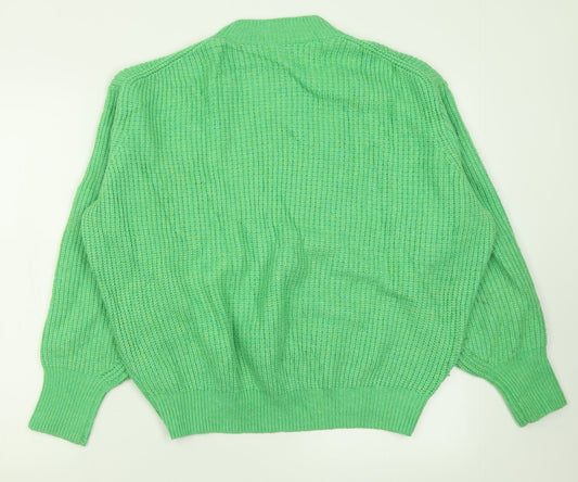 Womens UK Size S H&M Green Pullover Jumper