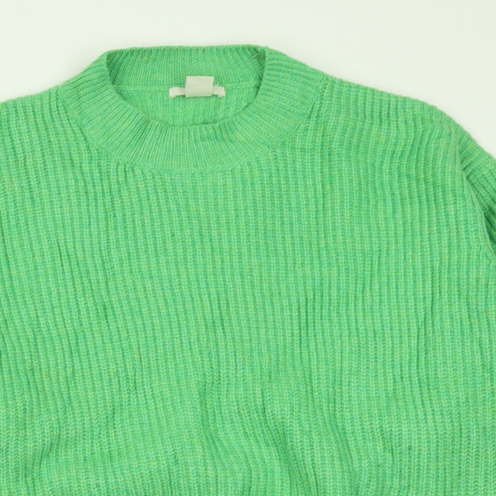 Womens UK Size S H&M Green Pullover Jumper