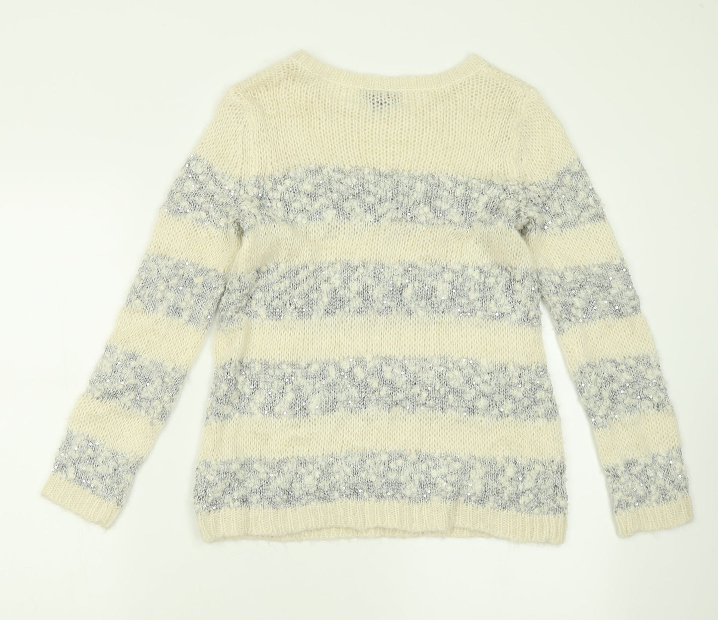 Womens UK Size 8 Topshop Ivory Pullover Jumper
