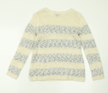 Womens UK Size 8 Topshop Ivory Pullover Jumper
