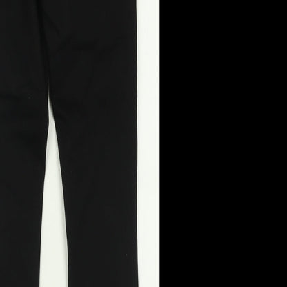 Denim & Co. Womens Black  Cotton Skinny Jeans Size 10 L25 in Regular Button