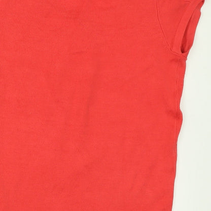 Womens UK Size S VERO MODA Pink Basic T-Shirt