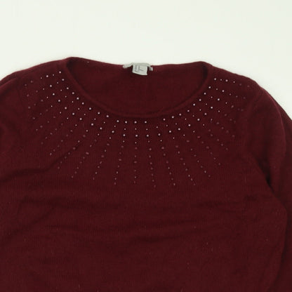 Womens UK Size M H&M Purple Pullover Jumper