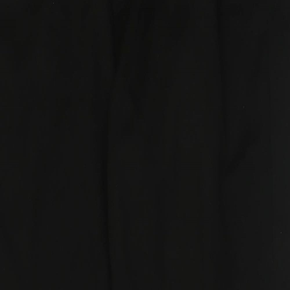 Mens UK Size 34 in Cedar Wood State Regular Fit  Black Trousers