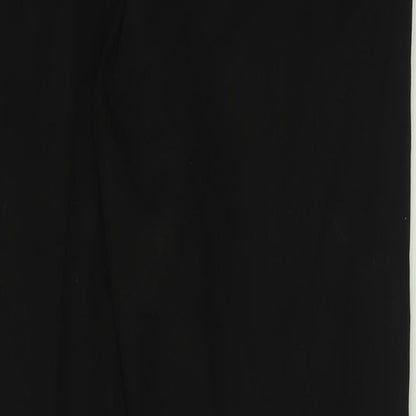 Mens UK Size 34 in Cedar Wood State Regular Fit  Black Trousers