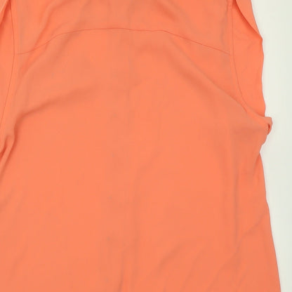 Womens UK Size L VILA Orange Basic Button-Up