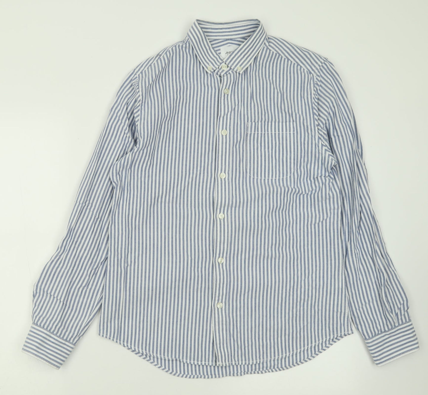 Mens UK Size M Burton Blue  Button-Up Long Sleeve Casual Shirt