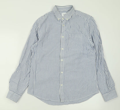 Mens UK Size M Burton Blue  Button-Up Long Sleeve Casual Shirt