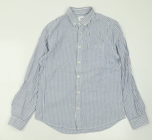 Mens UK Size M Burton Blue  Button-Up Long Sleeve Casual Shirt