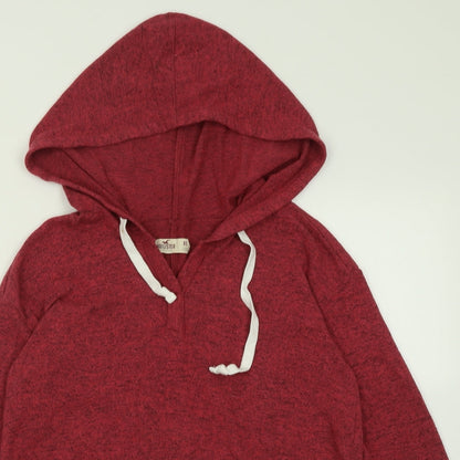 Hollister Womens Pink  Viscose Pullover Hoodie Size XS  Pullover