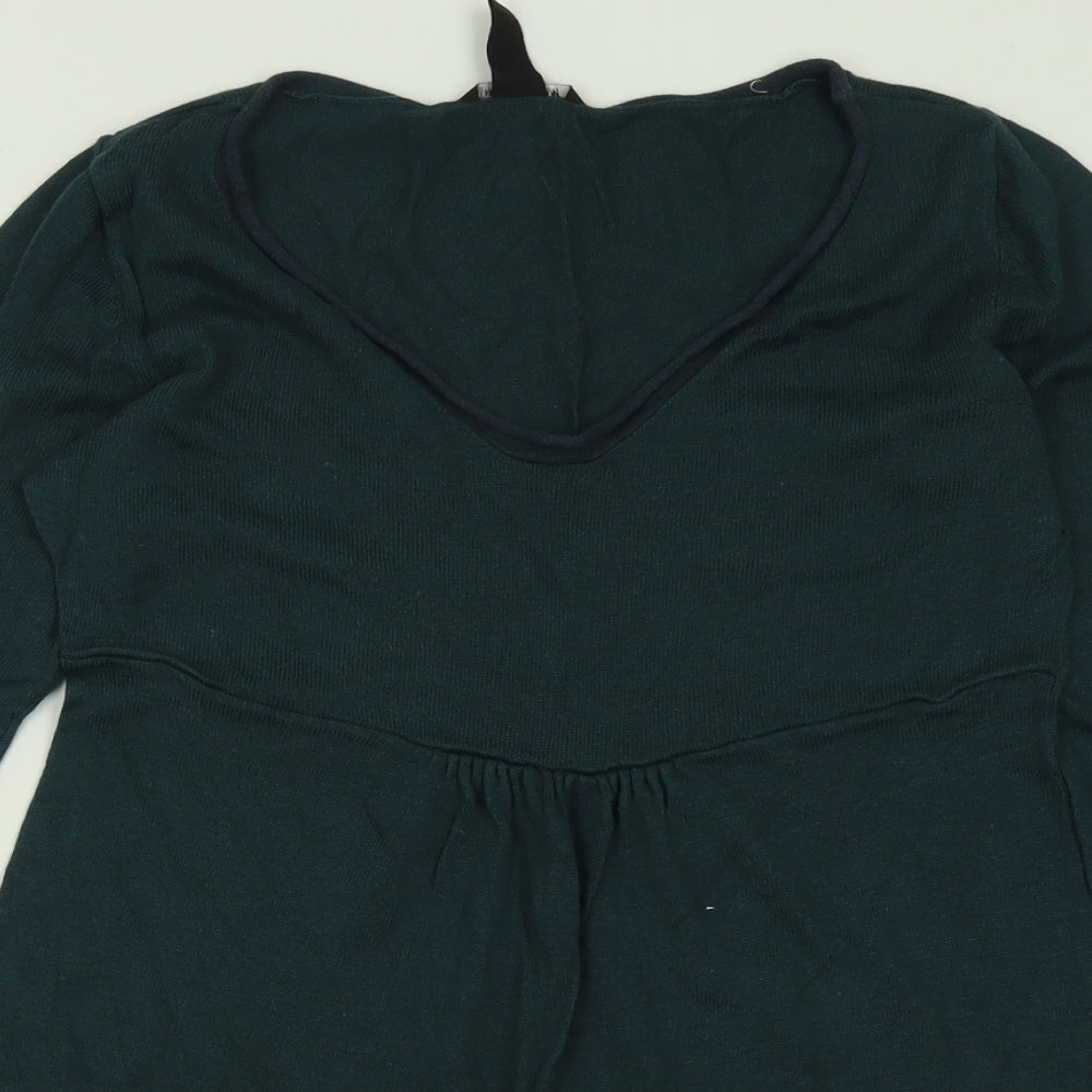 Womens UK Size M H&M Green Pullover Jumper