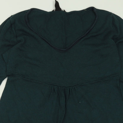 Womens UK Size M H&M Green Pullover Jumper