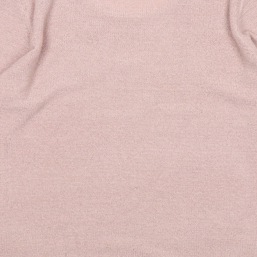 Womens UK Size 16 Slimma Pink Pullover Jumper