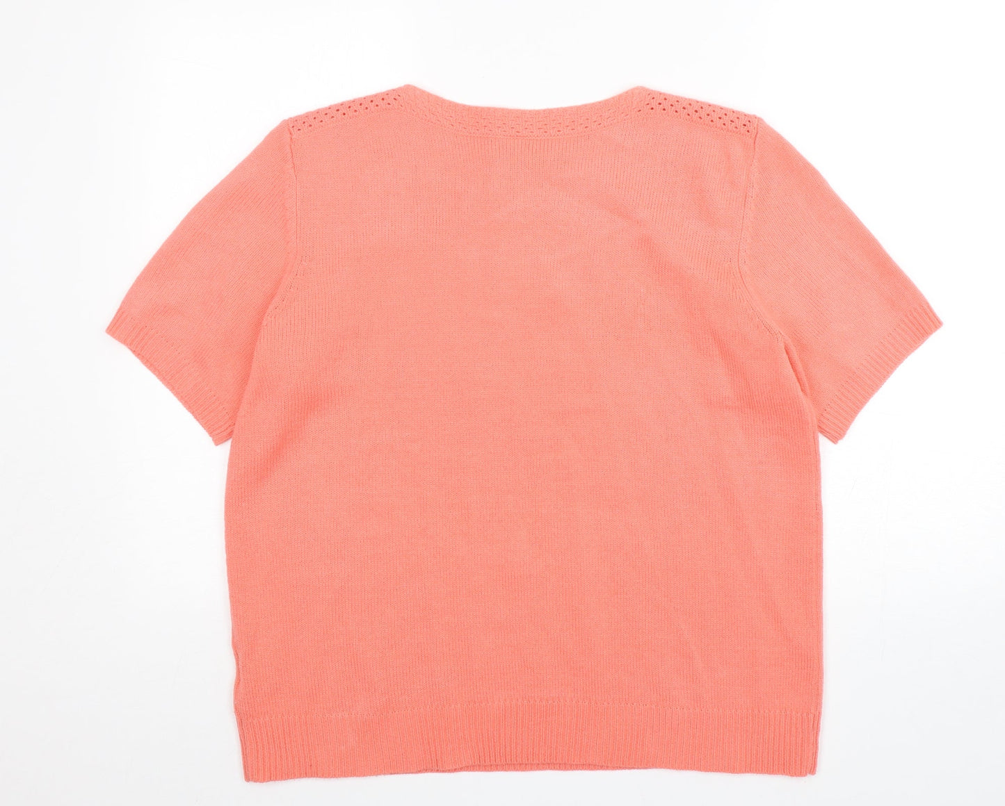 Womens UK Size 16 Preworn Pink Pullover Jumper