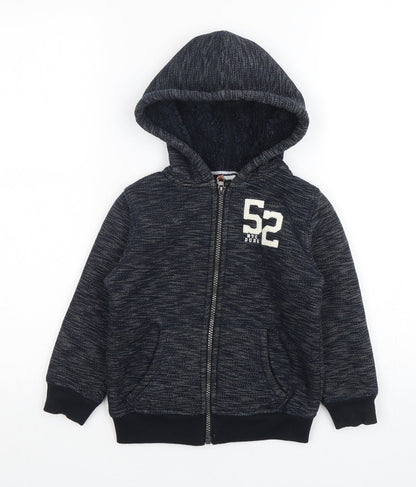 Palomino Boys Blue  Cotton Full Zip Hoodie Size 6 Years  Zip