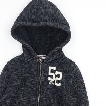 Palomino Boys Blue  Cotton Full Zip Hoodie Size 6 Years  Zip