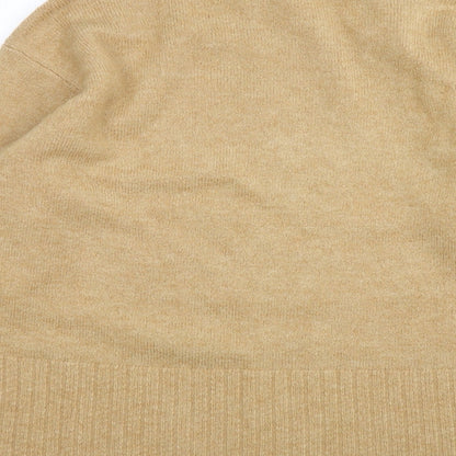 George Womens Beige High Neck  Acrylic Pullover Jumper Size M