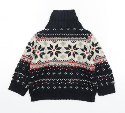 George Boys Multicoloured Fair Isle Acrylic Pullover Jumper Size 12-18 Months  Pullover