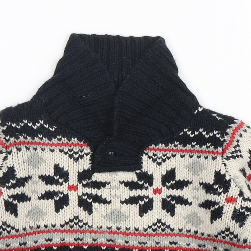George Boys Multicoloured Fair Isle Acrylic Pullover Jumper Size 12-18 Months  Pullover