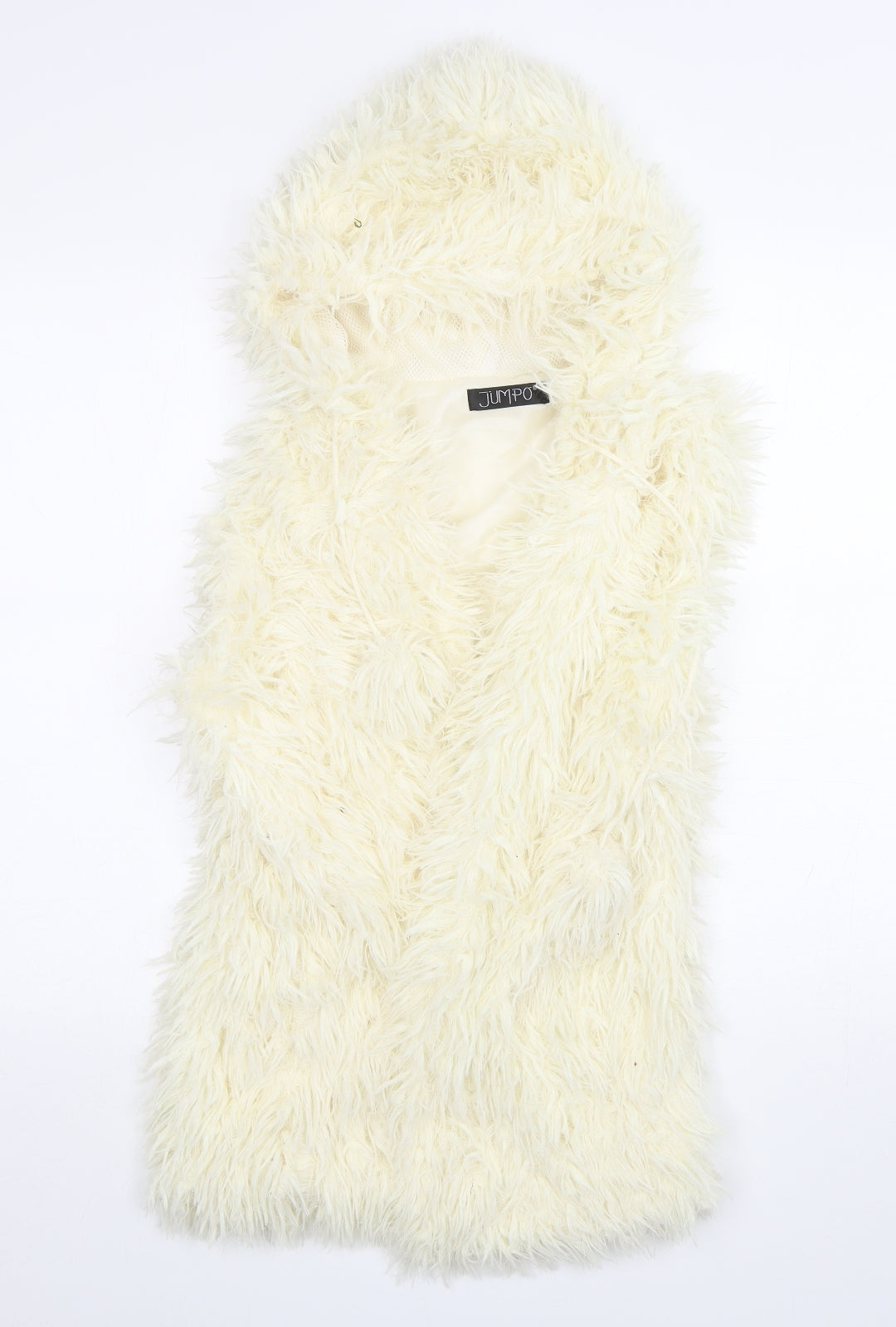 Jumpo Womens Beige  Polyester Vest Hoodie Size S