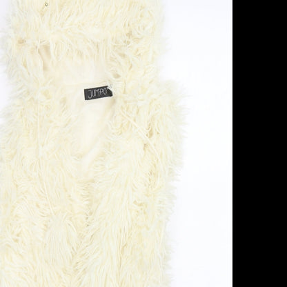 Jumpo Womens Beige  Polyester Vest Hoodie Size S