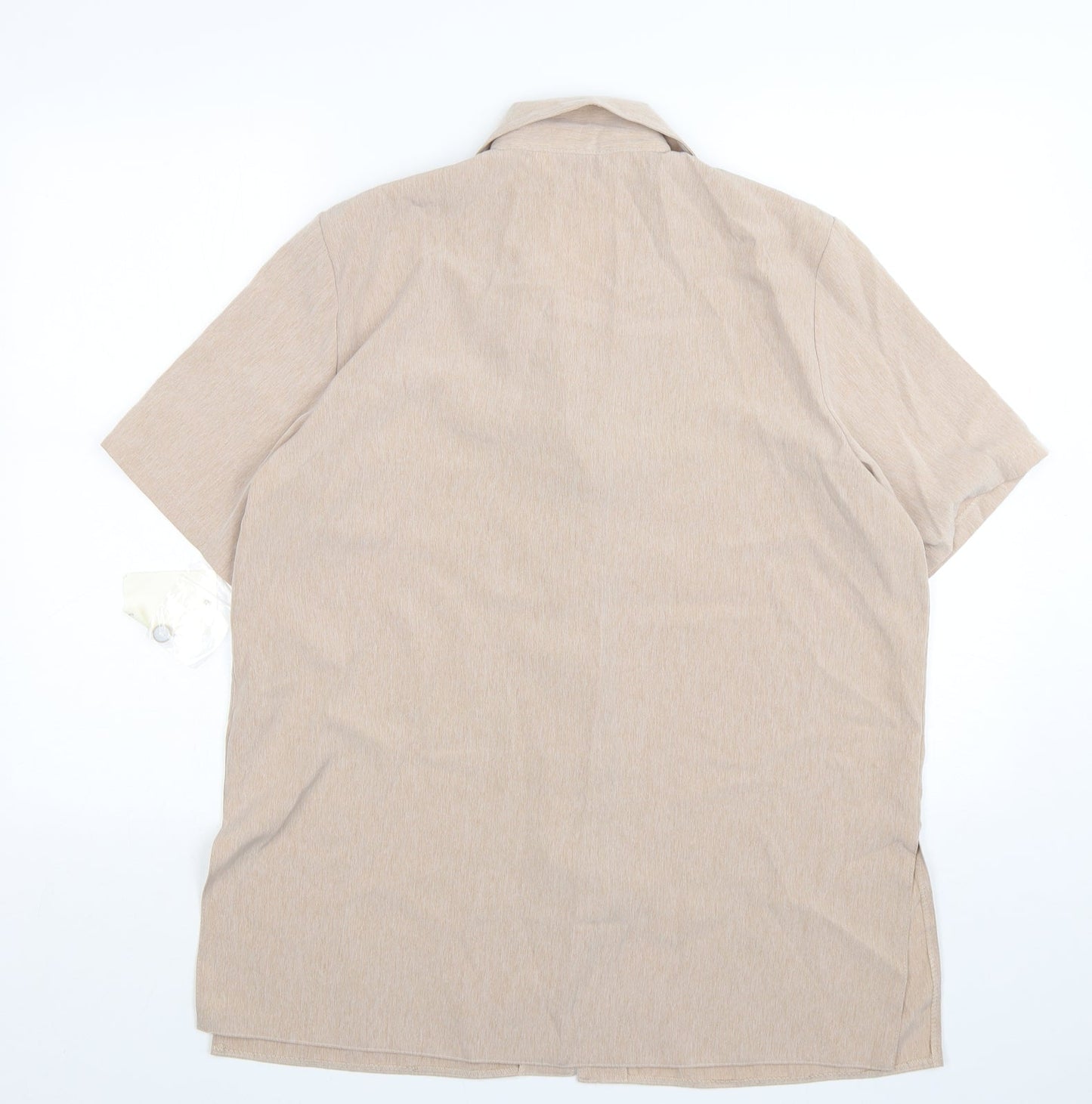 Womens UK Size 16 Bonmarché Beige Basic Button-Up