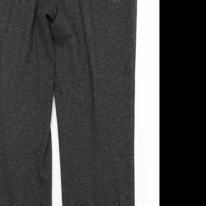 Womens UK Size 12 Marks and Spencer Regular Fit Cropped Grey Trousers