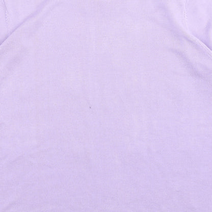 Womens UK Size M Bonmarché Purple Basic T-Shirt