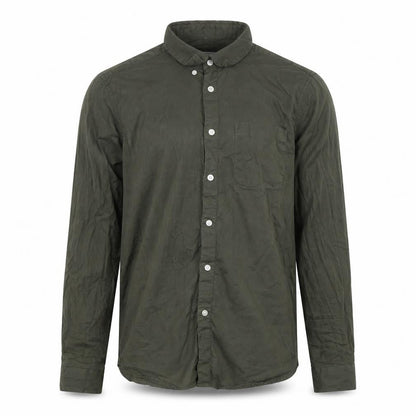 Mens UK Size S River Island Green  Button-Up Long Sleeve Casual Shirt