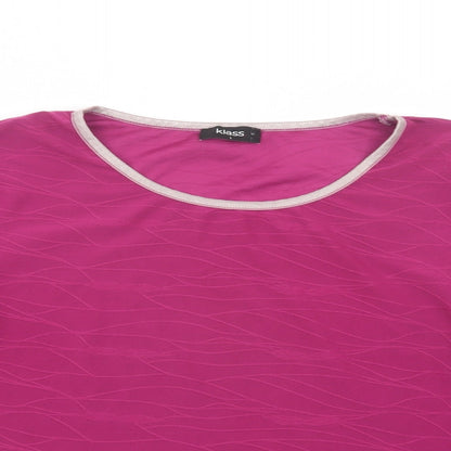 Womens UK Size L Klass Purple Basic Blouse