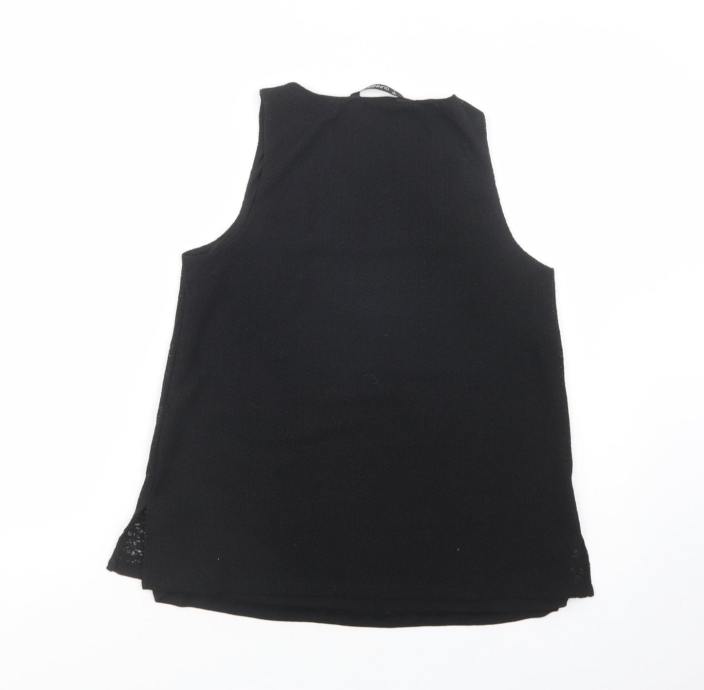 Womens UK Size S Dunnes Stores Black Basic Tank