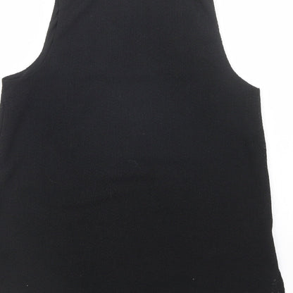 Womens UK Size S Dunnes Stores Black Basic Tank