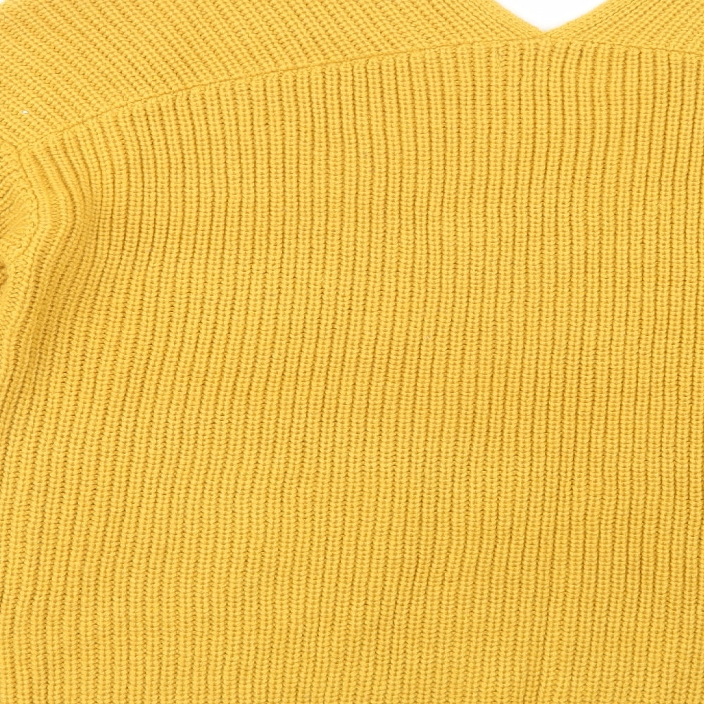 Womens UK Size L New Look Yellow Pullover Jumper