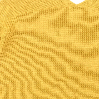 Womens UK Size L New Look Yellow Pullover Jumper