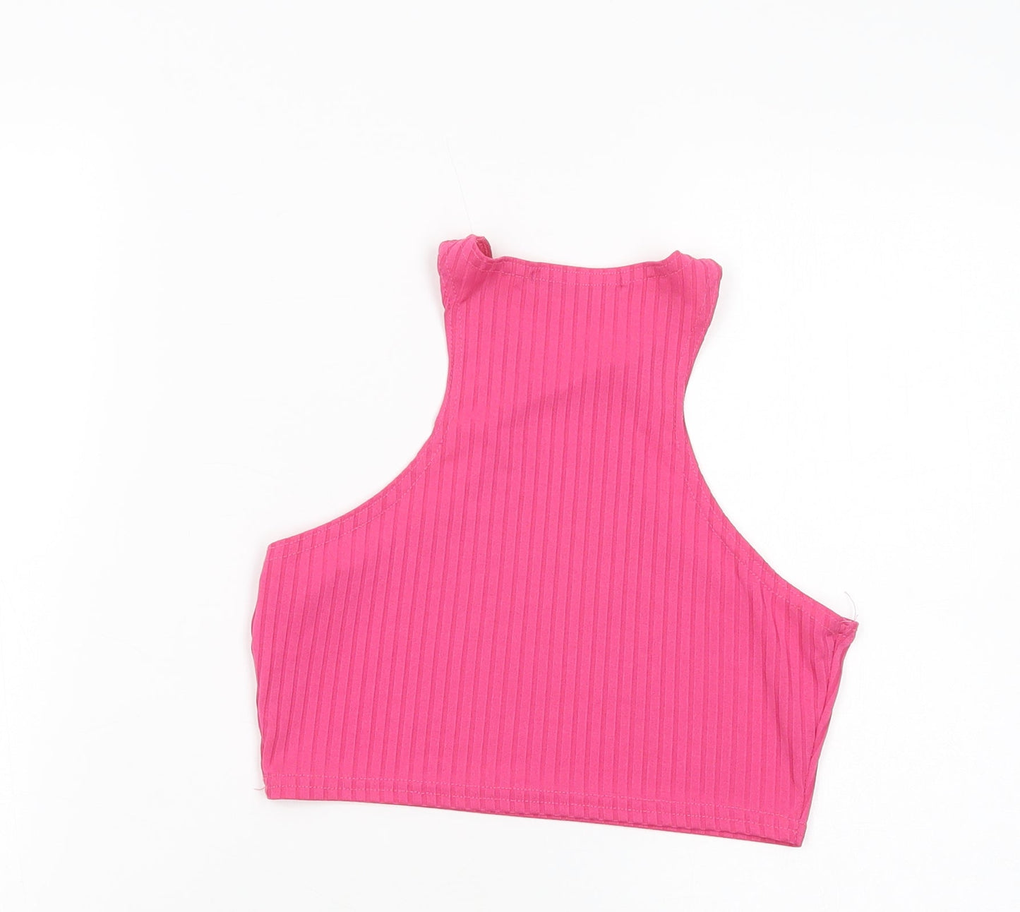 Womens UK Size 8 Femme Luxe Pink Cropped Tank