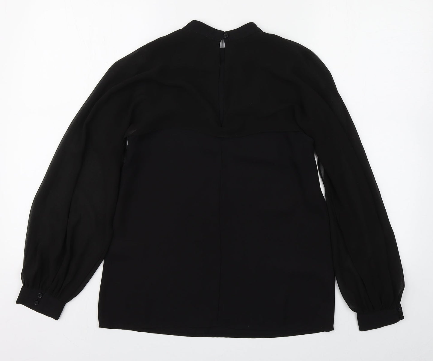 Womens UK Size 6 Warehouse Black Basic Blouse