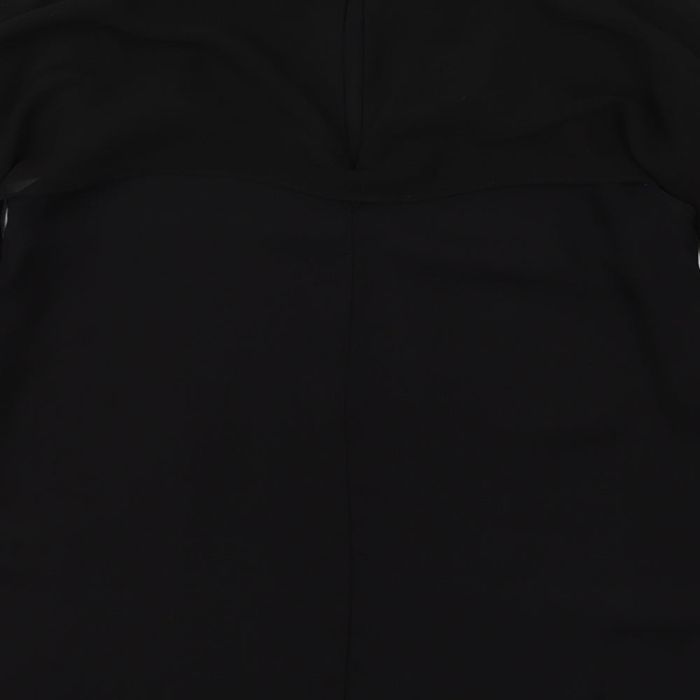 Womens UK Size 6 Warehouse Black Basic Blouse